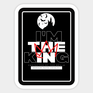 Cool I am the king Sticker